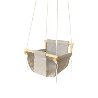 Balanço cadeirinha Infatil Resistente e cofortável Cinza Liso em Oferta na Shopee