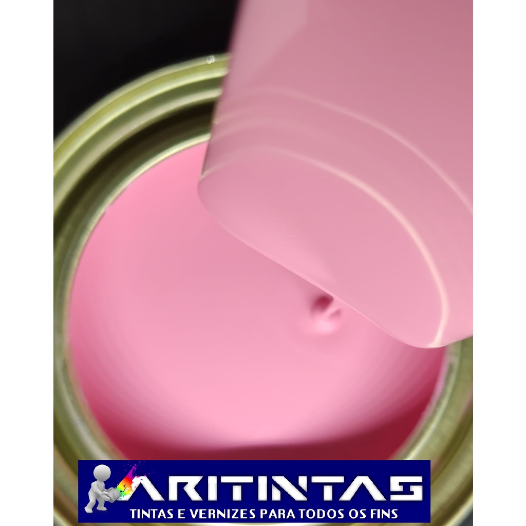 Tinta Automotiva Alto Brilho Cor Rosa Chiclete para pintura em Mdf, Metal, Madeira, carro, moto, ou roda com 225ml