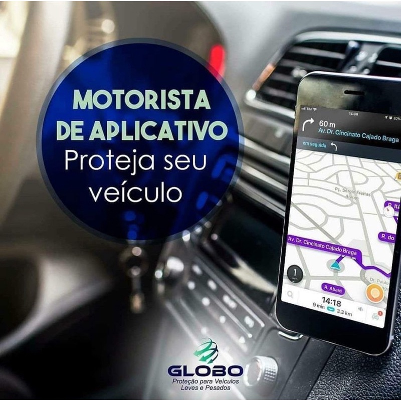 COMBO Suporte + Capa Protetora Para Suporte Veicular Gps Uber/99/Cabify/Lady/motorista