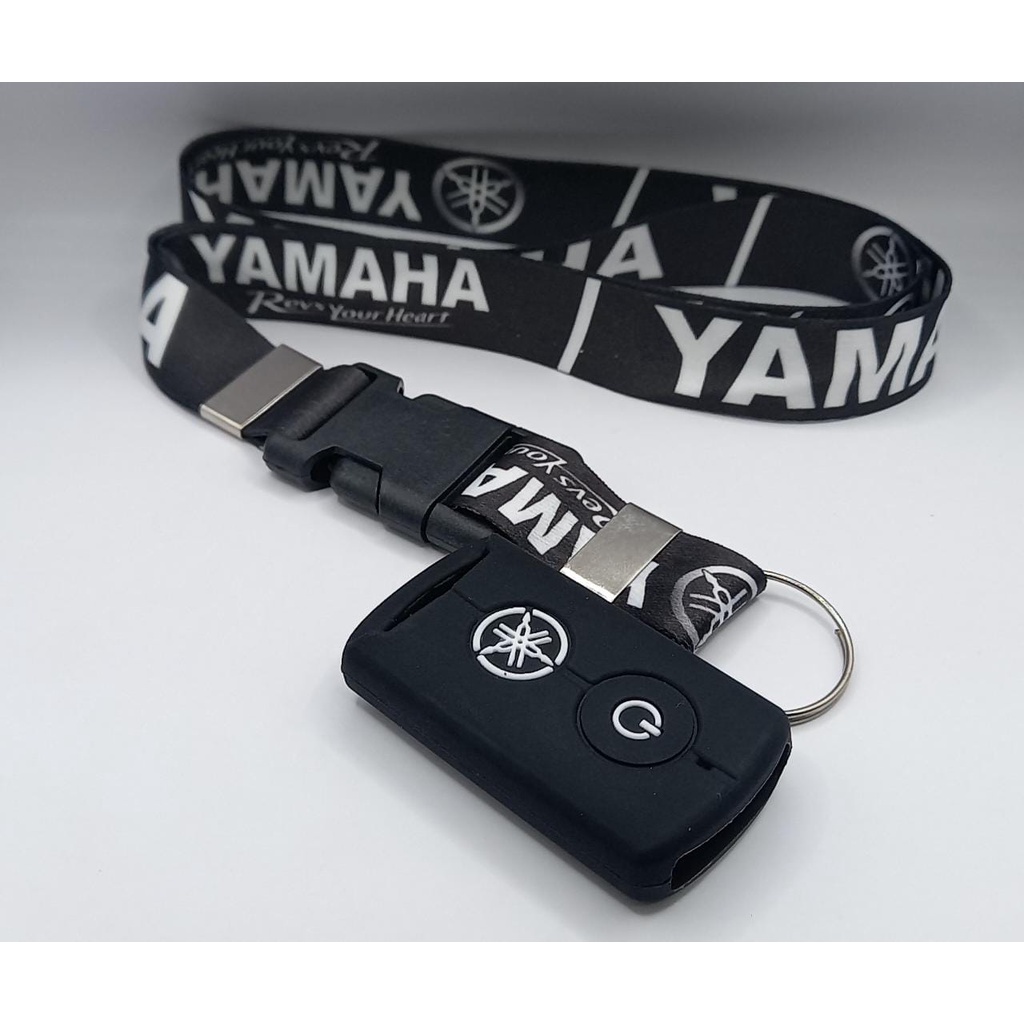 Capa Silicone+ Cordão Chave Smartkey Yamaha Xmax250 Nmax 160 Fluo 125