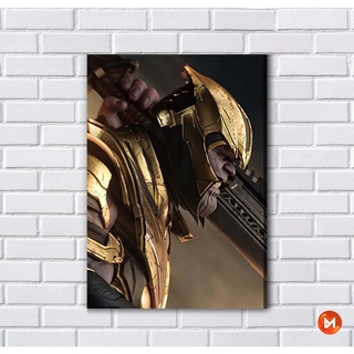Placa Decorativa - Quadro - Filme - Manopla Thanos (gv633)