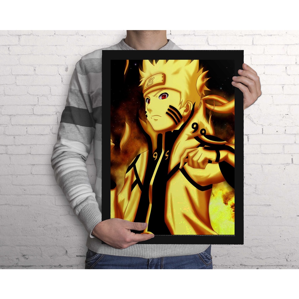 quadro Mosaico Goku e Naruto Full Hd - Escorrega o Preço