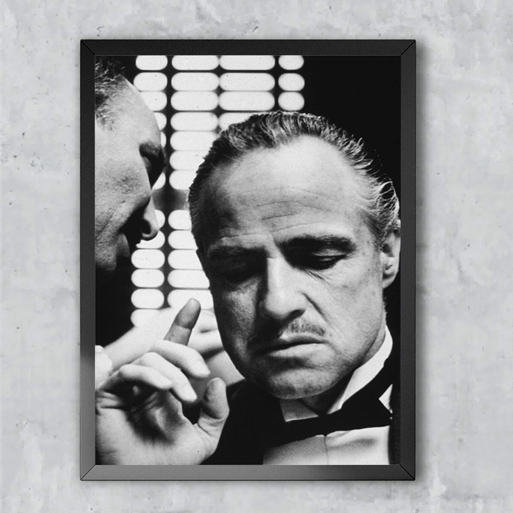 Quadro decorativo Poster O Poderoso Chefao Para sala quarto 30x42cm ...