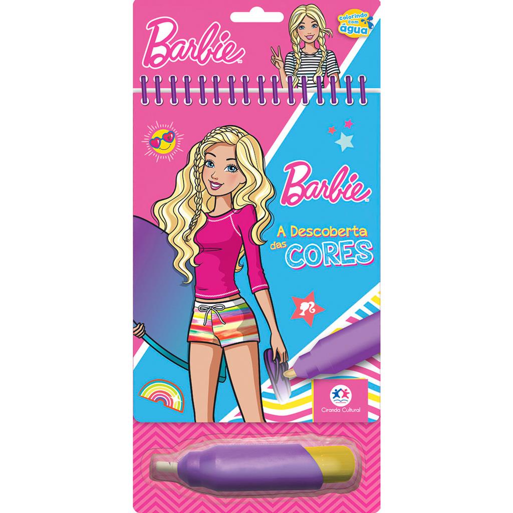 Aquabook Barbie - A Descoberta Das Cores com Caneta Agua | Shopee Brasil