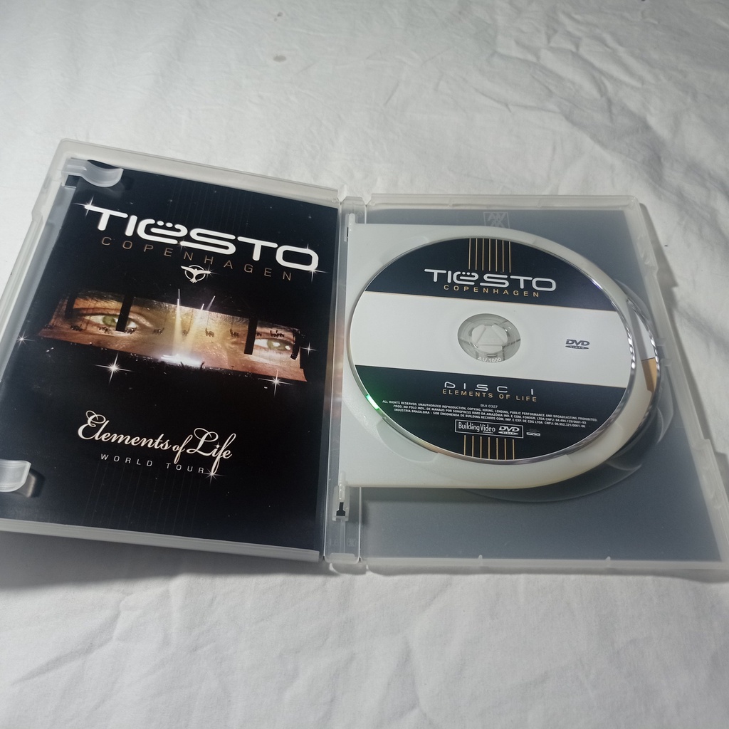 Dvd Duplo Tiesto Copenhagen Elements Of Life World Tour | Shopee