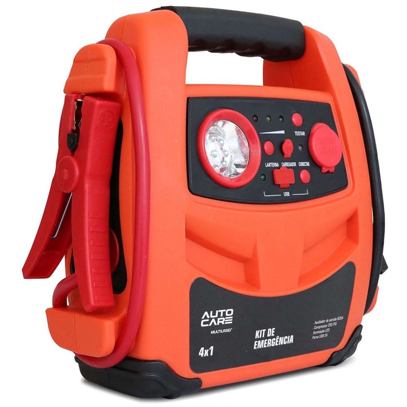 Kit de emergência 4 em 1 Auxiliador de partidas 600R - AU621