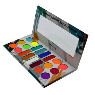 Paleta de Sombras Matte Tropical 20 Cores Ludurana B00051