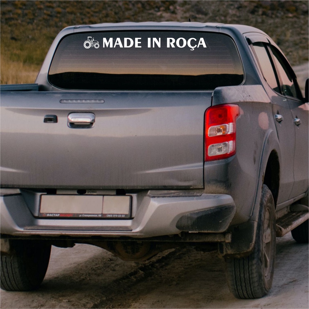 Adesivo Caminhonete Pickup Made In Roça Trator 90 x 10 cm | Shopee Brasil