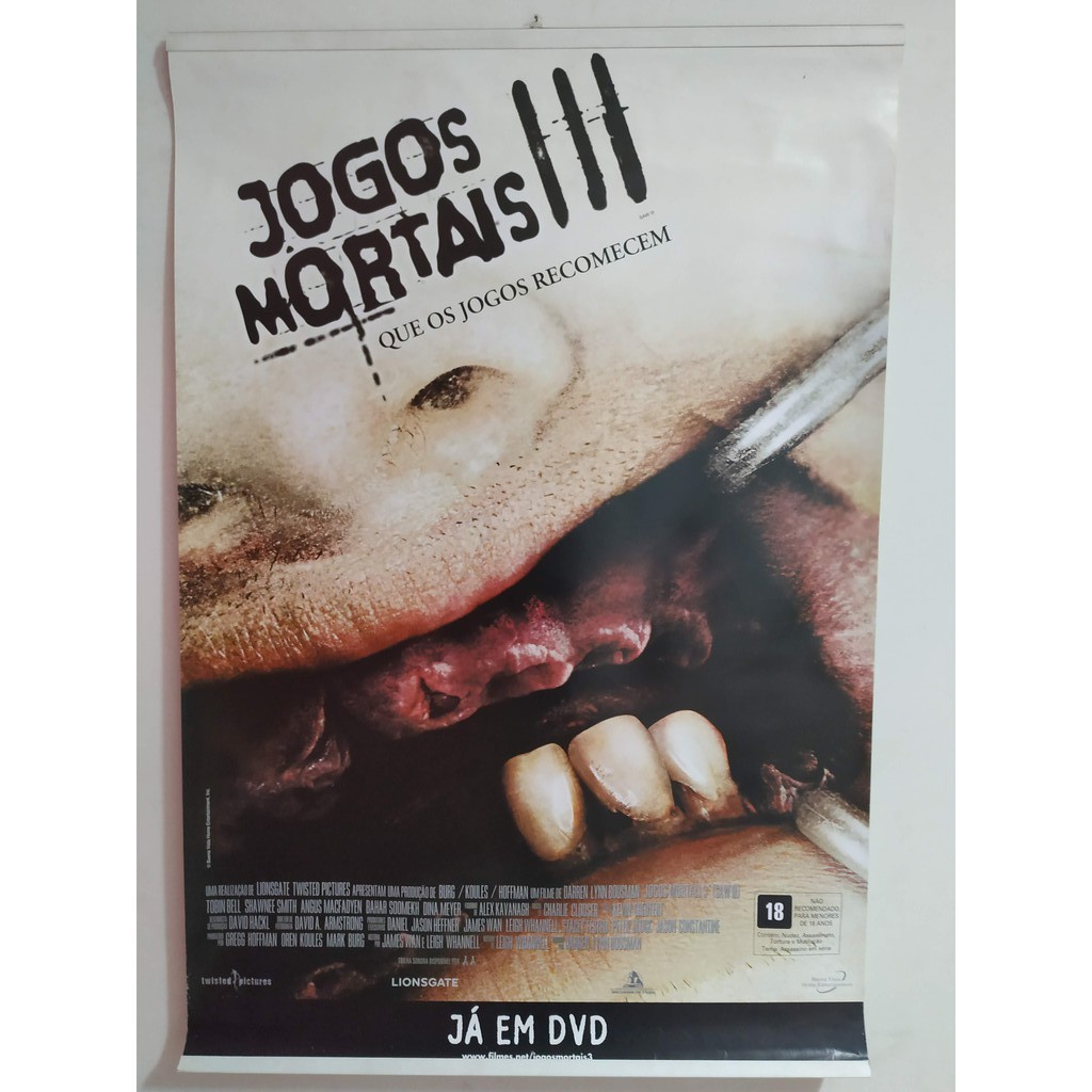 DVD JOGOS MORTAIS 3 (TERROR)