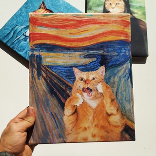 Quadro Decorativo MDF Gatinho Bruxo: Adorno Mágico e Charmoso para