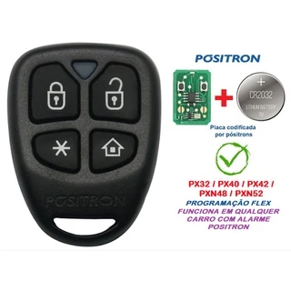 Controle Alarme Positron Modelo PX46  Serve Para Toda Linha em Oferta na Shopee