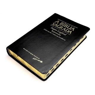 Bíblia Sagrada ACF - Super Legível - Referências - Palavra de Cristo em Evidência - Capa Preta INDICE NAO