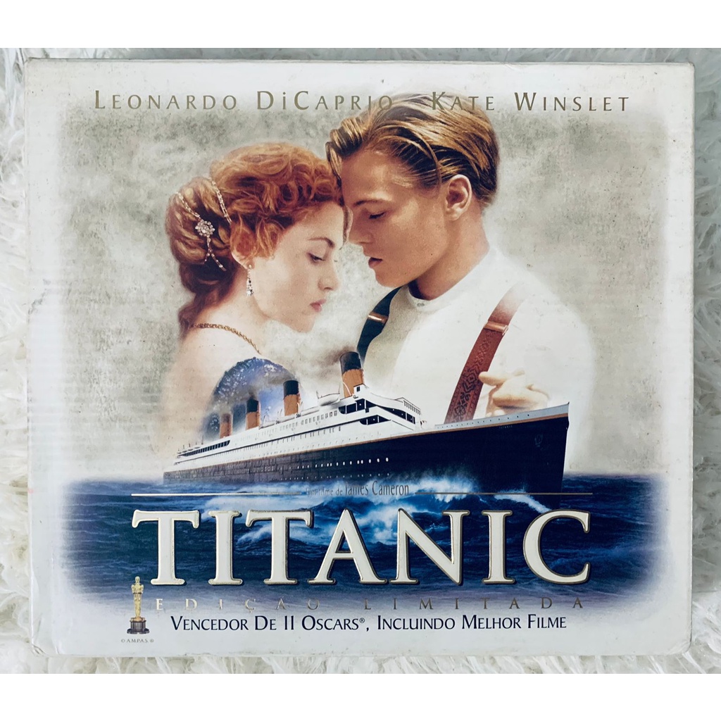 Titanic Box Duplo Fita Vhs Edição Luxo + Fotograma Completo