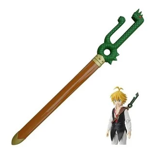 ESPADA KATANA ORNAMENTO DE PAREDE Meliodas Nanatsu No Taizai Demon Sin Broken Cosplay