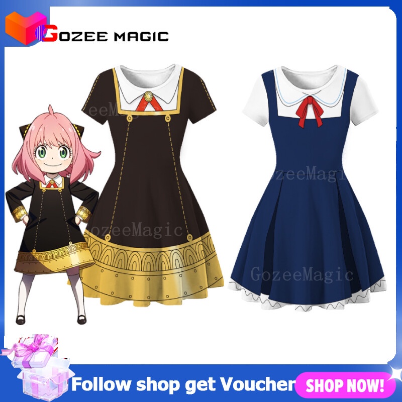 Meninas Desenho Animado Anime ROBLOX Manga Curta Estampada O Pescoço Arco  De Laço De Algodão Casual Vestido De Malha