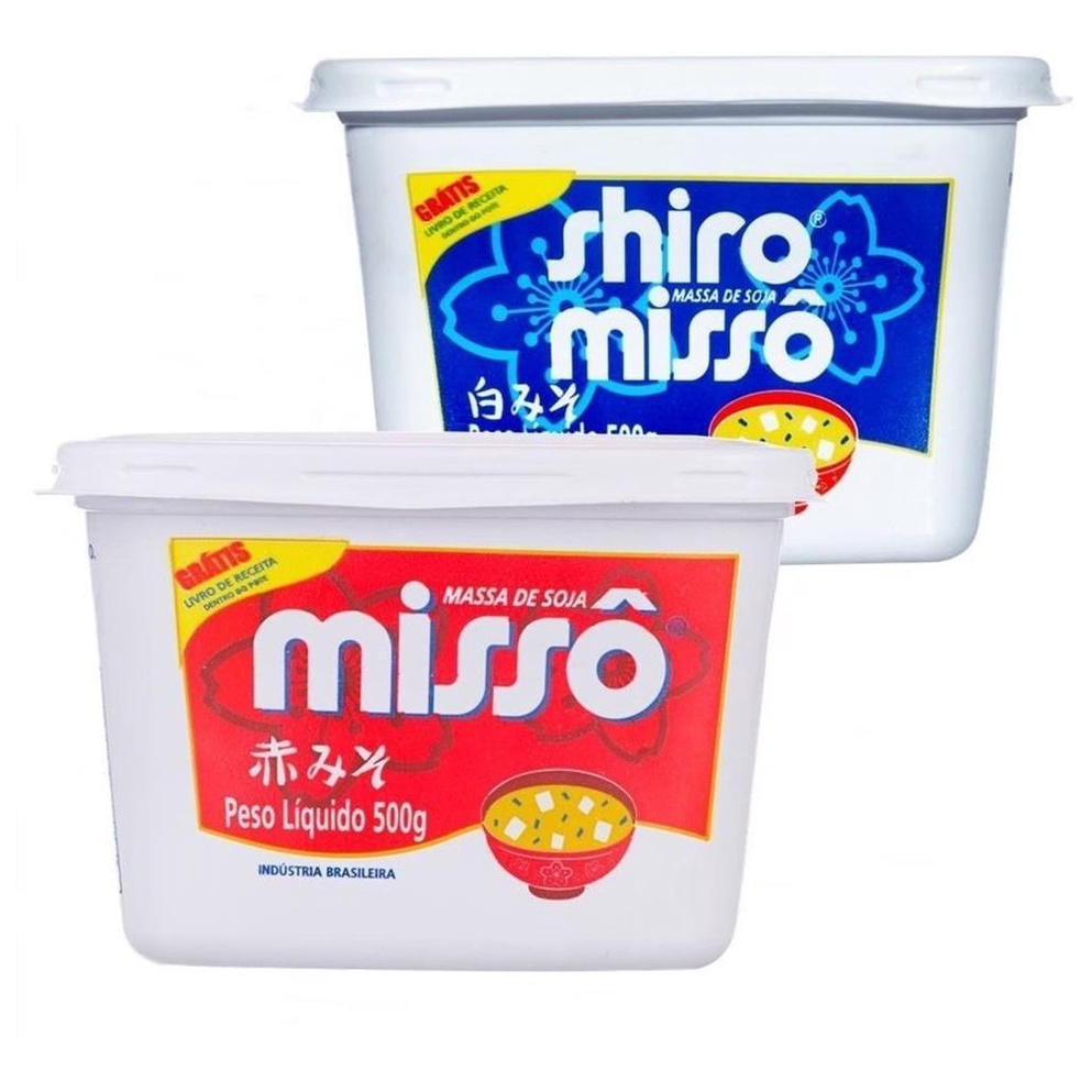 Misso Sakura Aka Vermelho 500g +1 Shiro Branco 500g (Kit 2)