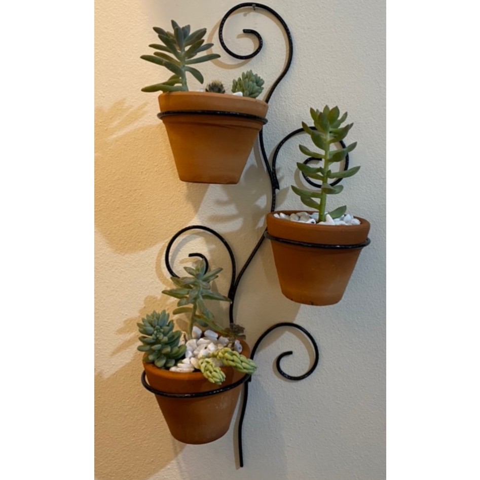 Suporte para plantas e suculentas 50CM parede modelo espiral feito em ...
