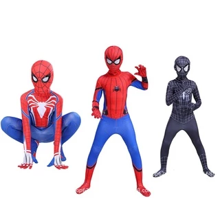 Super Herói Homem Aranha Traje Cosplay Halloween Kids Role Play Jumpsuit One Piece Spiderman Vestuário