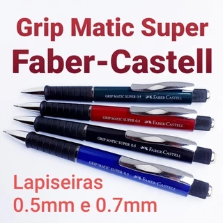 Lapiseira Faber-Castell Grip Matic SUPER 0.5mm / 0.7mm cores variadas