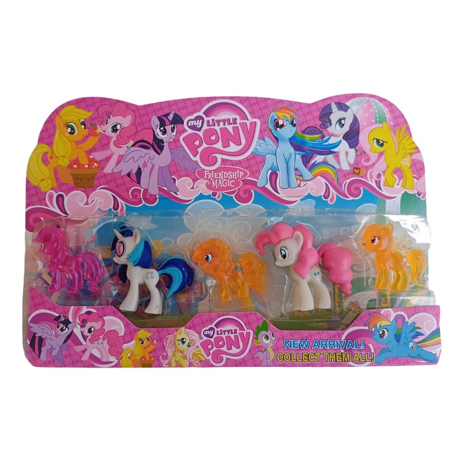 05 Peças / Jogo Figura De Ação Mágica My Little Pony Friendship 