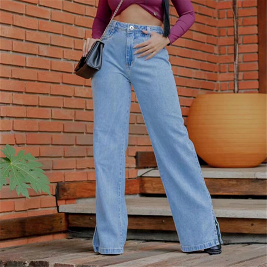 Calca jeans feminina sem hot sale elastano