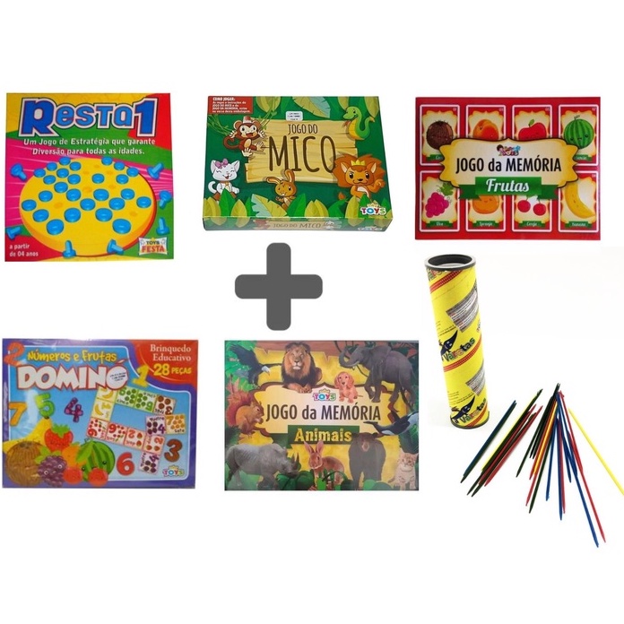 Kit 06 Brinquedos - A Criançada Vai Adorar