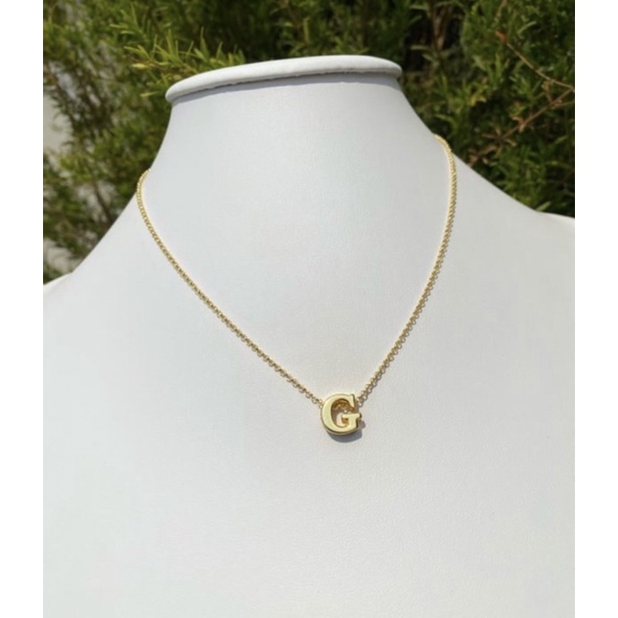 Colar inicial letra G | Shopee Brasil