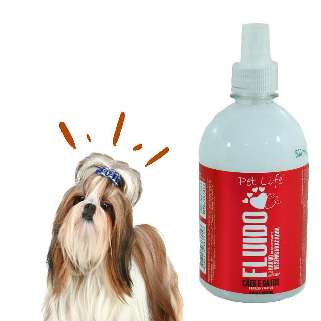 Fluído Desembaraçador de Pelos Pet Life Pet Cachorro | Shopee Brasil