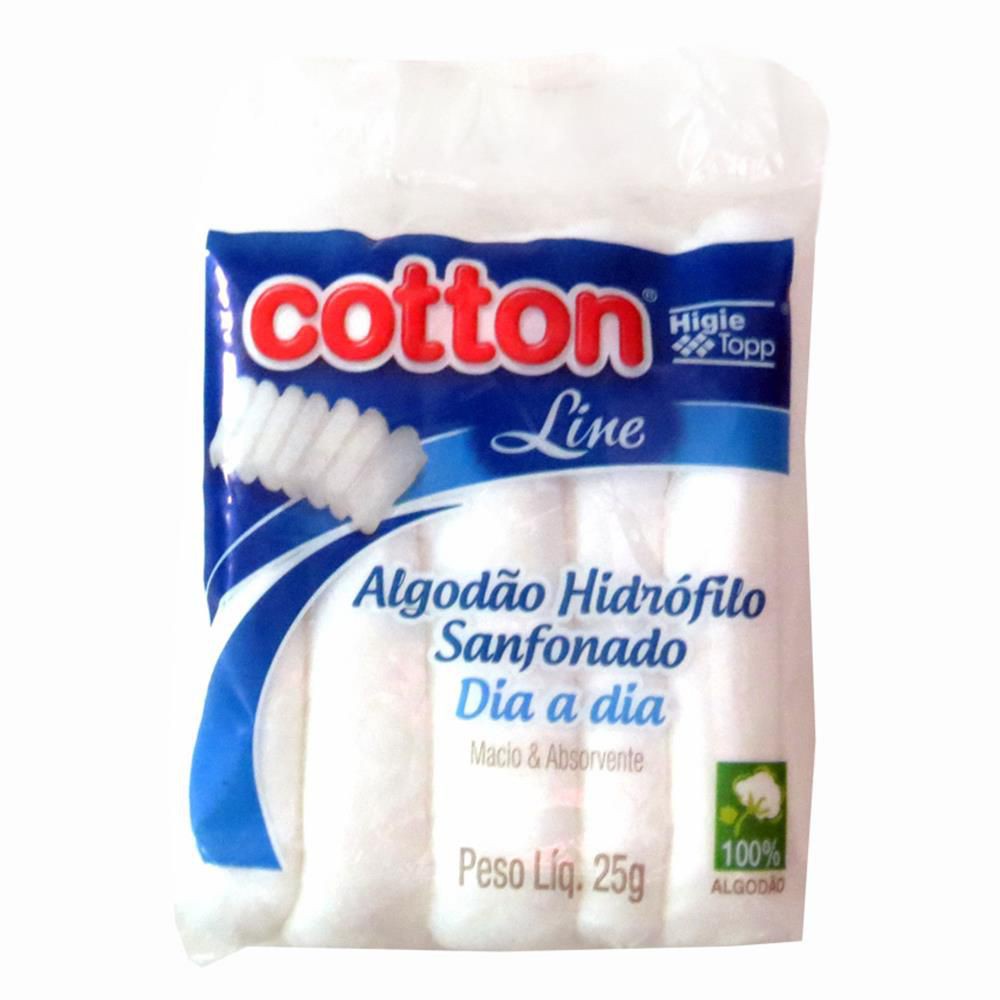 cotton line algodão hidrófilo
