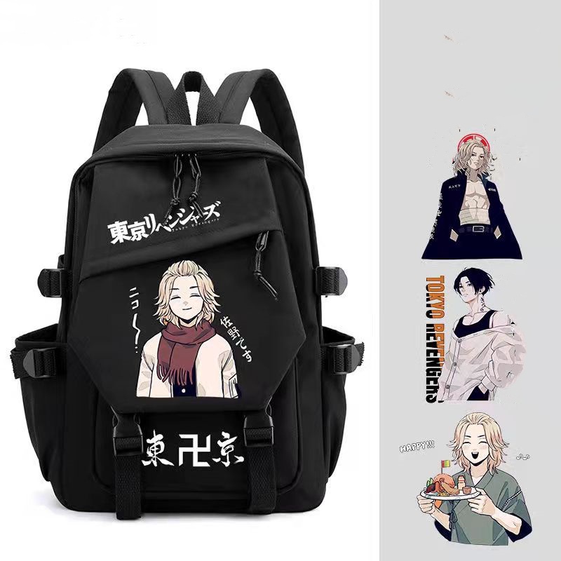 Mochila Infantil Meninas Anime Demon Slayer Personagens Bolsa Nezuko Kamado  Novidade - Preto