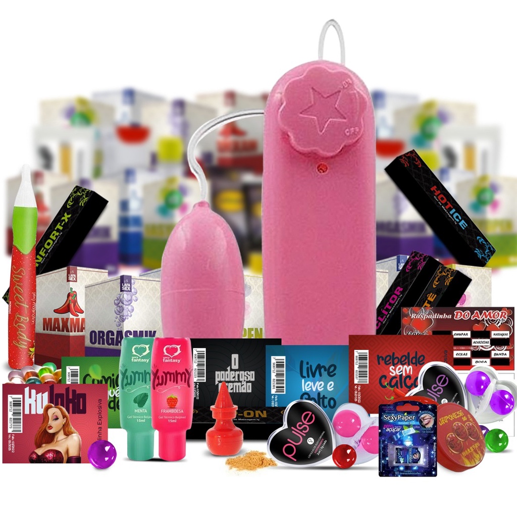 Kit Erotico 25 itens Bullet Vibrador Orgasmos Feminino Sexshop Sex shop  Sexyshop Sexy shop Sex Chop sexy chop Lubrificates Pomadinha Creminho  gelzinho pomada gel creme erotico sensual revenda atacado sacoleira  revendedor |