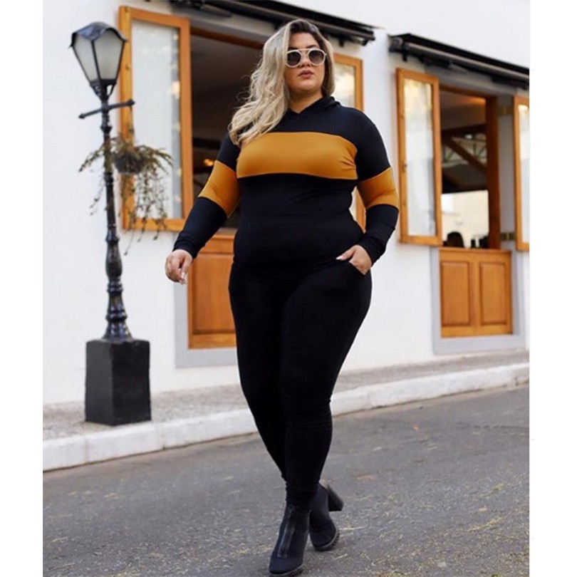 Conjunto Plus Size G1 G2 G3 G4 Roupa Academia Feminina Até54