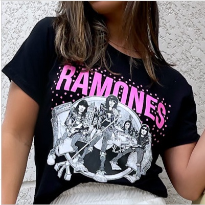 T-shirt ramones shop feminina