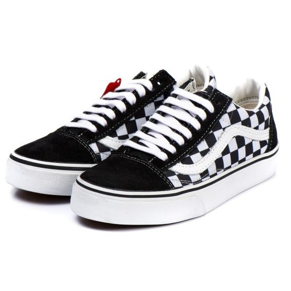 Vans old sale skool xadrez preto