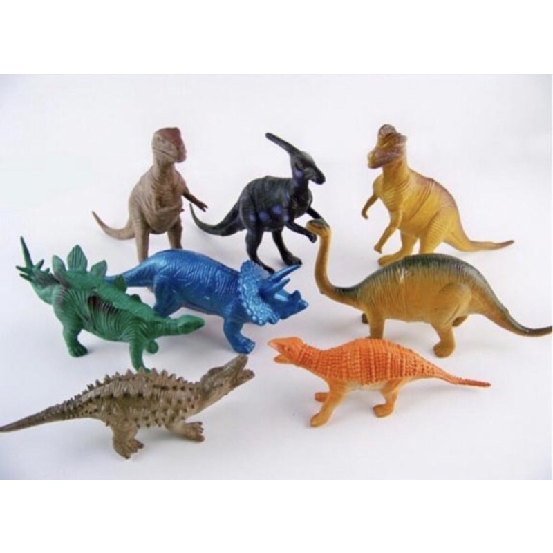 Conjunto Animais Dinossauros Emborrachados com 6 Peças Brinquedo Educativo  Brinquedos Bambalalão Brinquedos Educativos