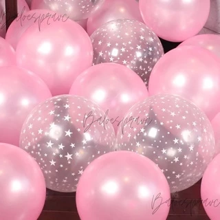 30/75/150 Bexiga Transparente Balão Estrela 9 Polegadas Rosa Decoraçao Aniversario Festa