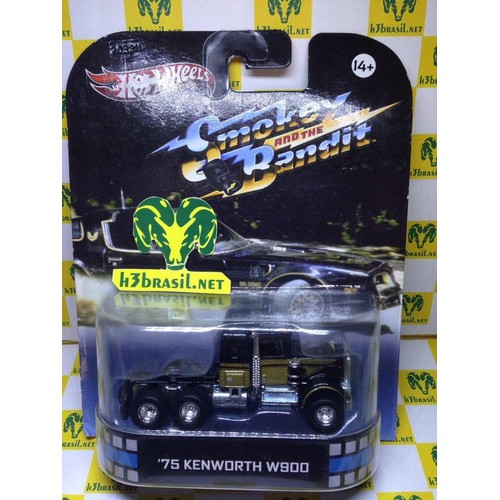 Bx432 Hot Wheels Retro Truck 75 Kenworth W900 Smokey Bandit