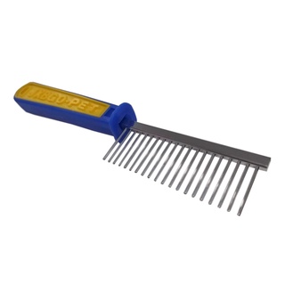 Pente Aço Cabo Plastico Profissional Banho Tosa 20 Dentes