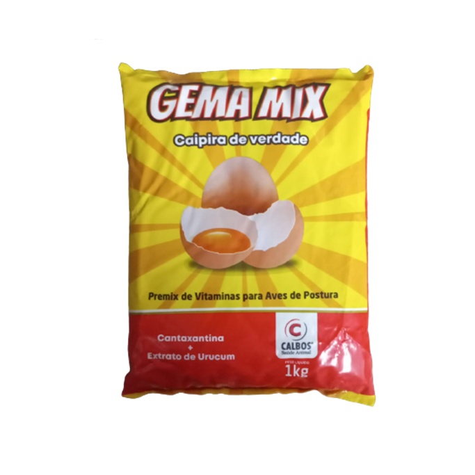 Gema Mix Vitamina Para Aves De Postura 1kg Cantaxantina | Shopee Brasil