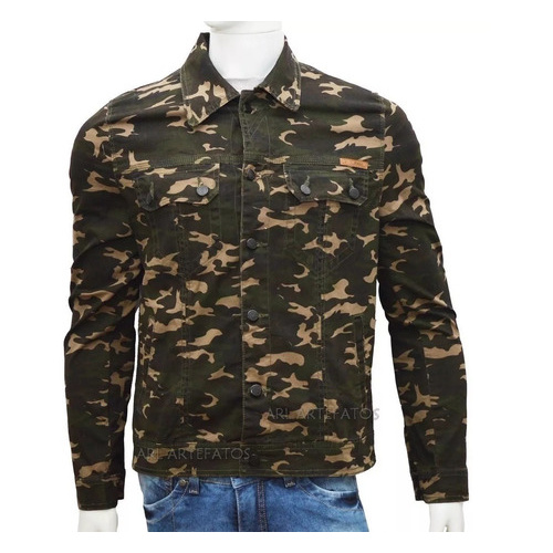 Jaqueta camuflada masculina store bivik