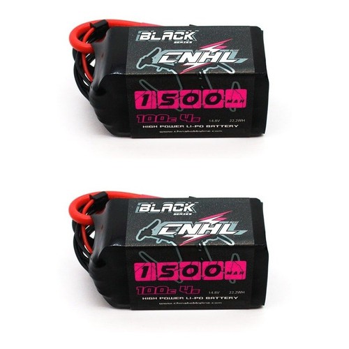 Kit 2x Bateria Lipo 4s 14.8v 1500mah Cnhl 100c 200c Drone Novo