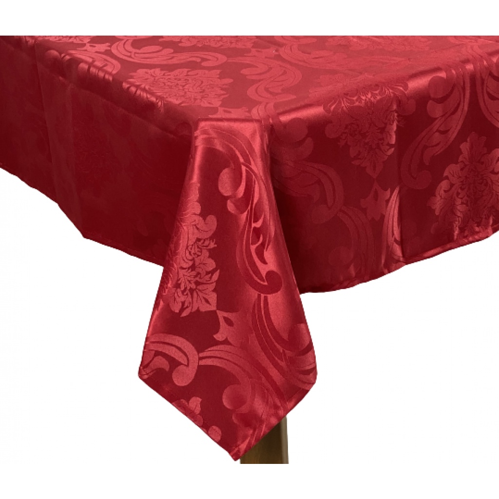 Toalha De Mesa Retangular Jacquard 8 Lugares 2 50 X 1 40 Com Brilho Escorrega O Pre o