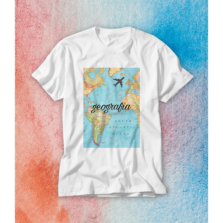 Camiseta Geografia Professor de Geografia estudante de geografia