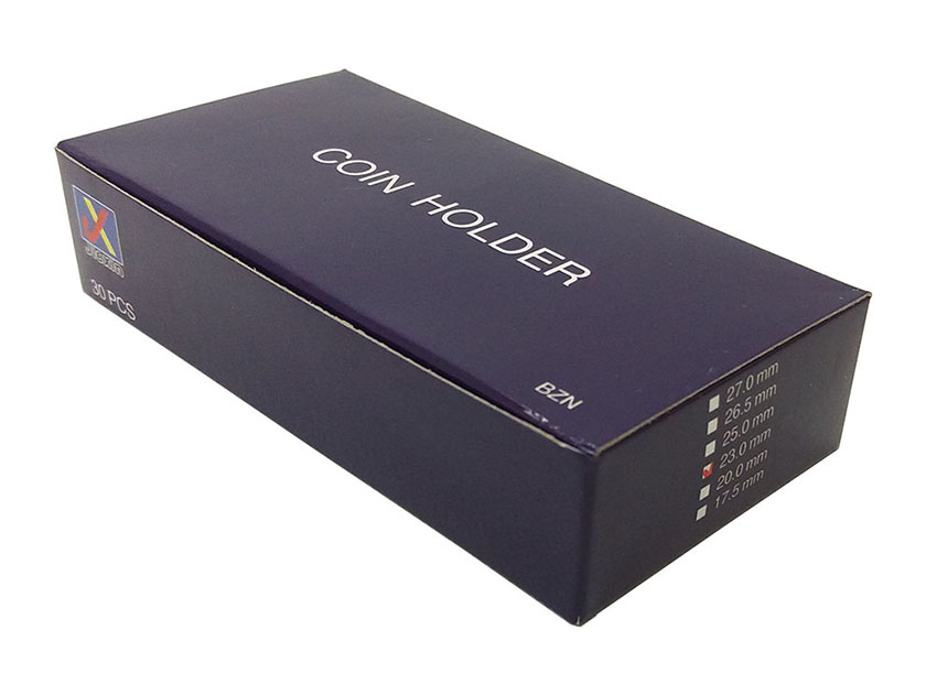 10 Cx Coins Holder Autocolante 35mm Shopee Brasil