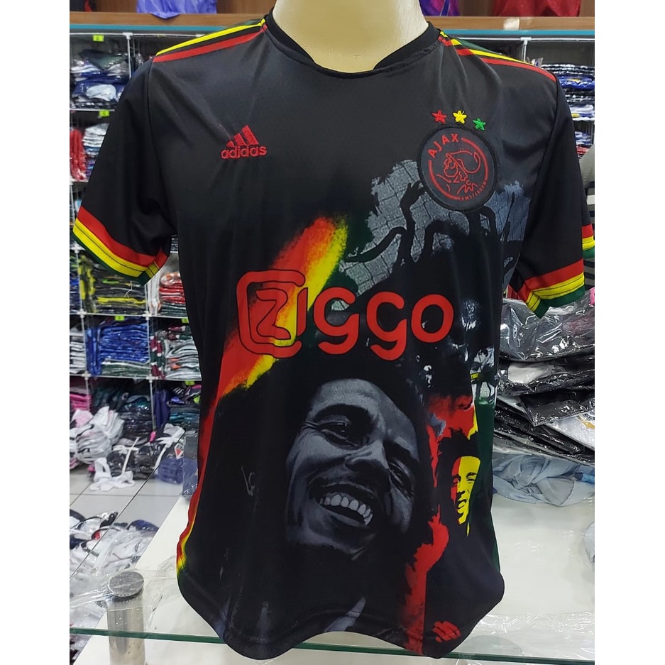 camisa masculina de futebol Ajax do Ajax Bob Marley,.