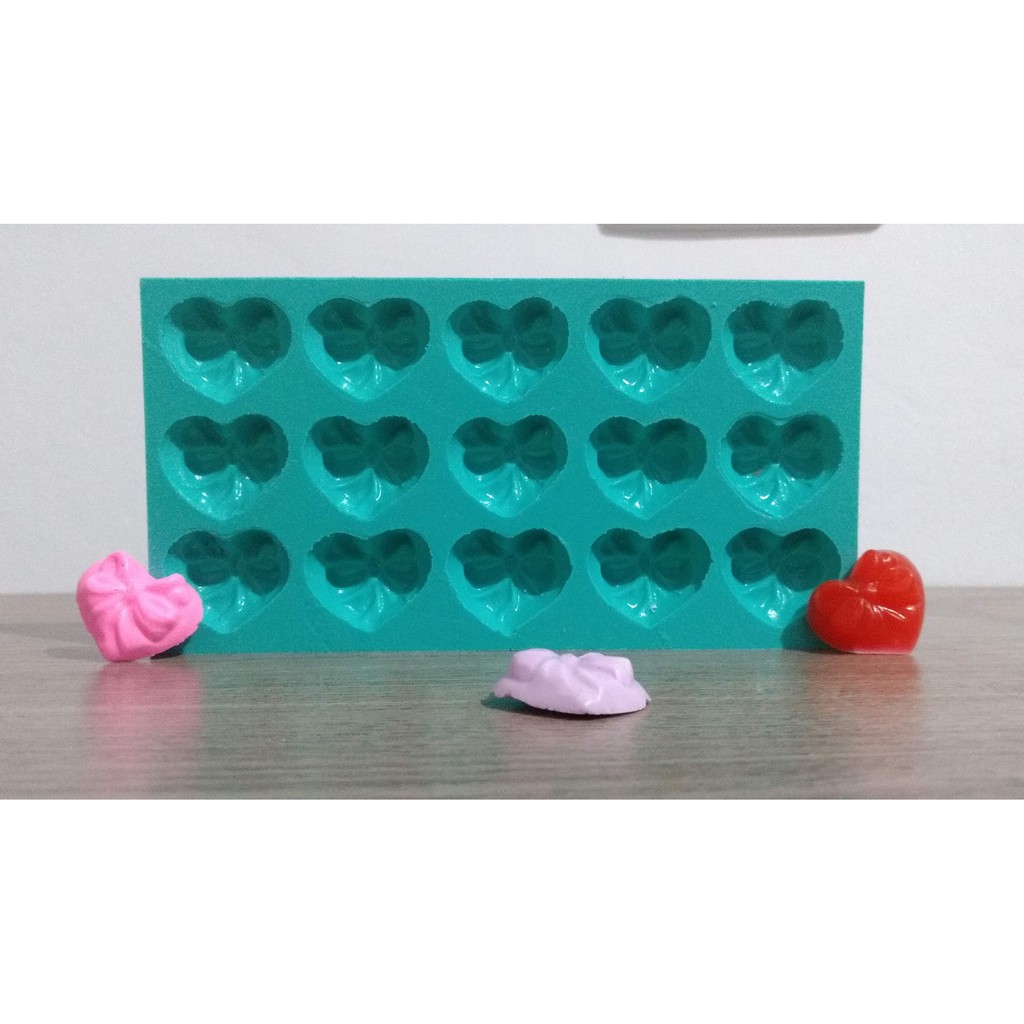 Forma de Silicone - Mini Laços Fofos 8 cav - Decore Artesanatos SP