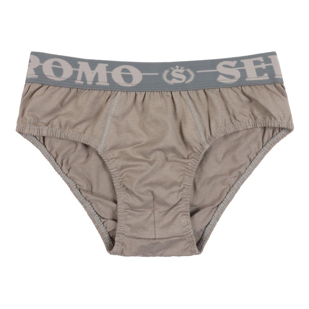 Kit 10 Cuecas Men Tradicional Slip Básica Algodão Com Cós
