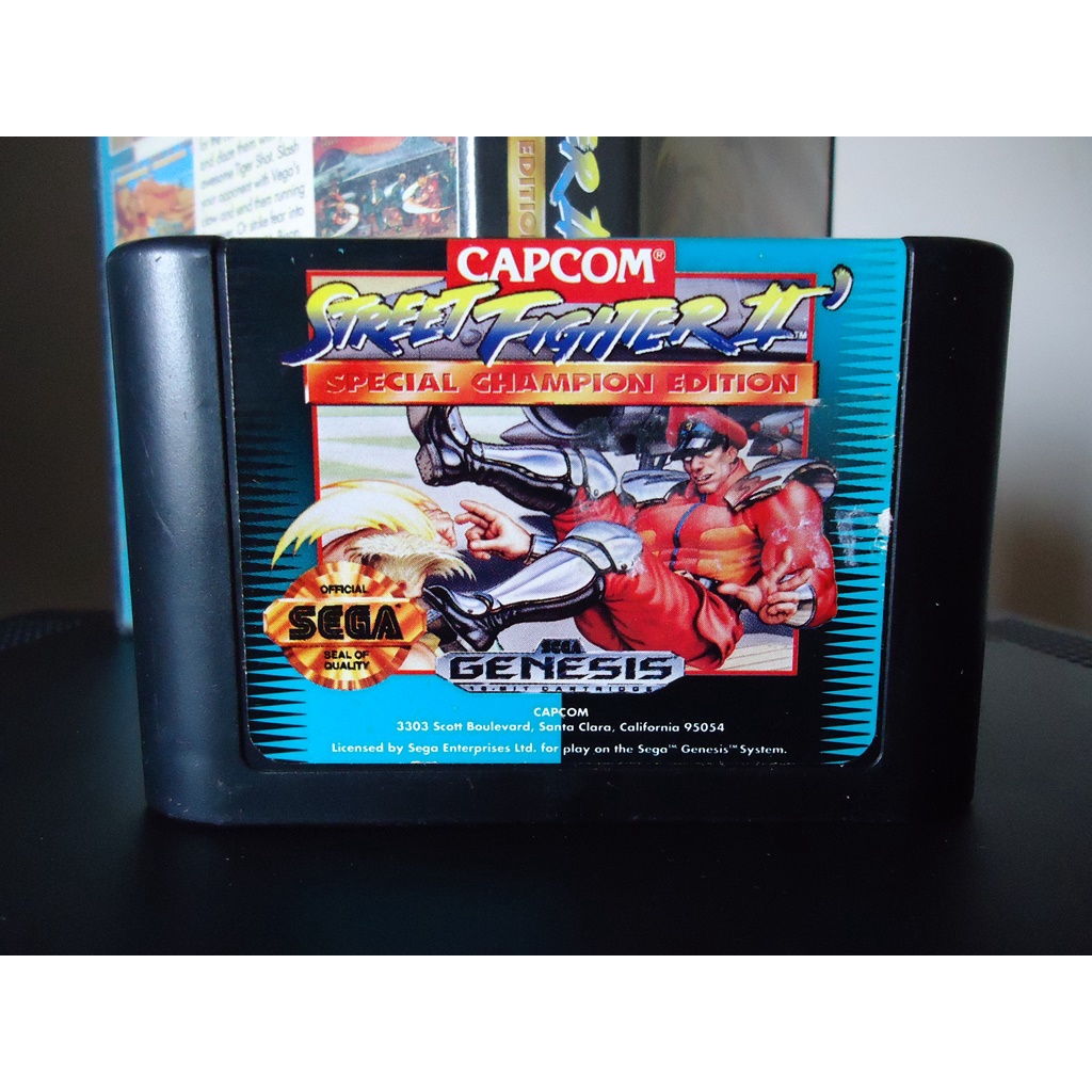 Sega Mega Drive Street Fighter 2 Special Champion Edition Original 100. Shopee Brasil