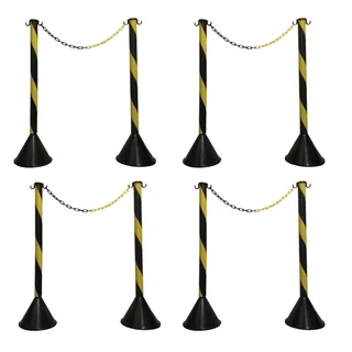 Kit C/ 5 Pedestal Preto C/13mts Corrente P/am