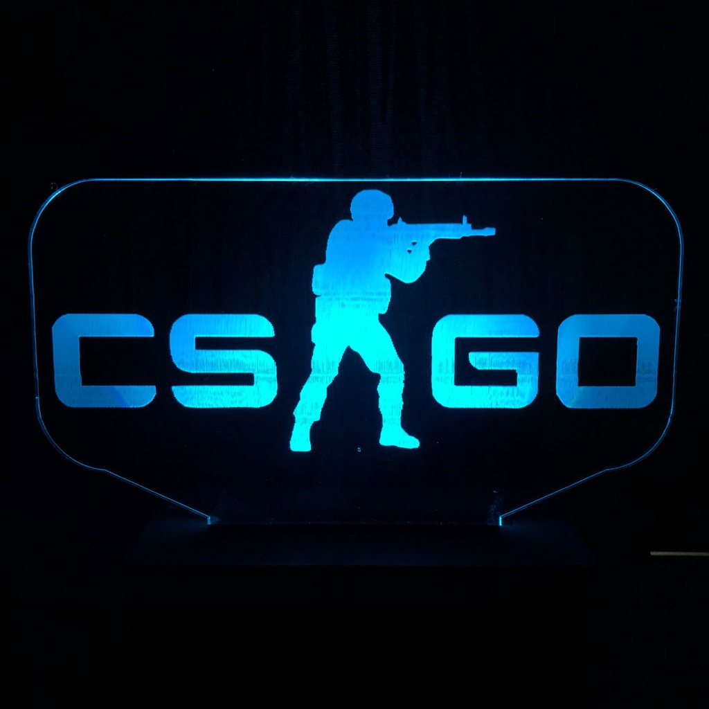 Luminária led 16 cores, Csgo, Counter Strike, Video Game, Jogo | Shopee ...